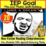 Martin Luther King Jr Reading Comprehension NON-FICTION WO
