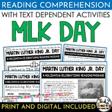 Martin Luther King Jr. Reading Comprehension Passage and Q