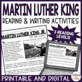Martin Luther King Jr Reading Comprehension Passages & Act