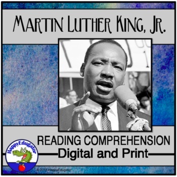 Preview of Martin Luther King Jr. Reading Comprehension Passages and Questions MLK Day