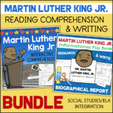Martin Luther King Jr Reading Comprehension & Writing Activities
