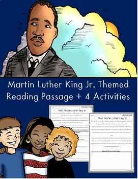 Preview of Martin Luther King Jr. Reading Passage + Activities