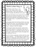 Martin Luther King, Jr. Reading Passage & Writing Prompt