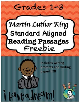 Preview of Martin Luther King Jr. Reading Passages (With Writing Prompts)