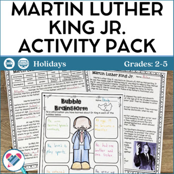 Preview of Martin Luther King Jr. Activities - PDF and Digital