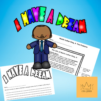 Preview of Martin Luther King, Jr. Reading and Writing Packet