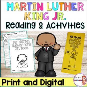 Preview of Martin Luther King Jr Reading and activities - Black History Month