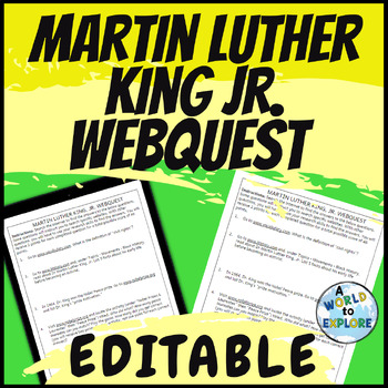 Preview of Martin Luther King Jr Research Activity - Black History Month Independent Work