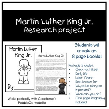 Preview of Martin Luther King Jr - Research Project