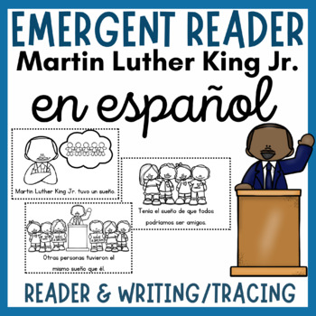 Preview of Martin Luther King Jr. SPANISH Emergent Reader & Writing Books-MLK Black History
