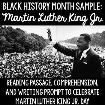 Preview of Martin Luther King Jr. Sample - Black History Month
