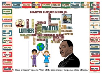 Preview of Martin Luther King Jr Smartboard Attendance