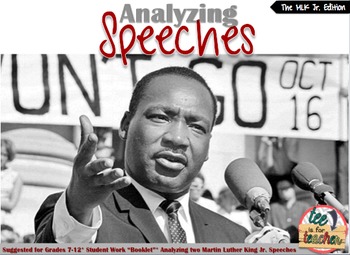Preview of Martin Luther King Jr. Speech Activity