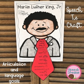 Preview of Martin Luther King Jr Speech Craft Activity