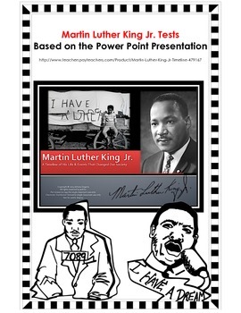 Preview of Martin Luther King Jr. Test (Freebie!)