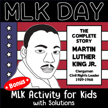 Preview of Martin Luther King, Jr.  The Complete Story | MLK Day Activities.