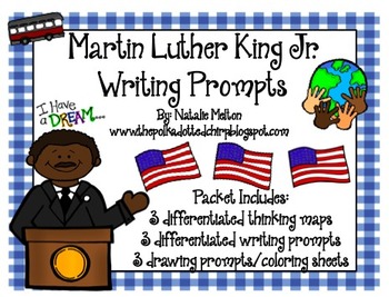 Preview of Martin Luther King Jr. Thematic Writing Promts