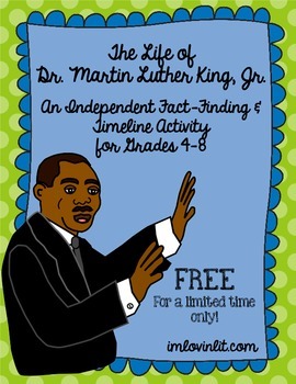 Preview of Martin Luther King, Jr. Timeline Activity for 4-8: FREE for a Limited Time Only!