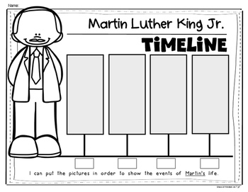 martin luther king jr kindergarten worksheets