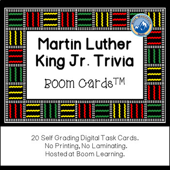 Preview of Martin Luther King Jr. Trivia Boom Cards--Digital Task Cards
