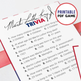 Martin Luther King Jr | Trivia Game | Printable Game