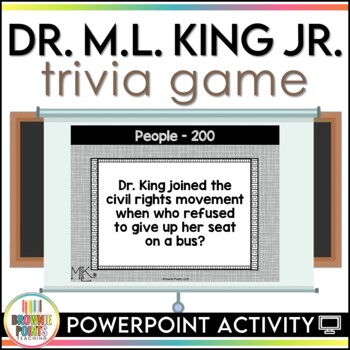 Preview of Martin Luther King Jr. Trivia | Powerpoint | Digital