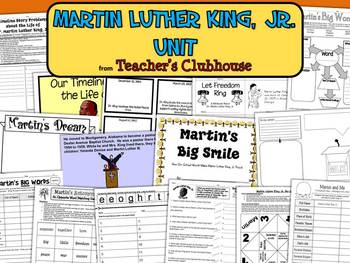 Preview of Martin Luther King, Jr. Unit from Teacher's Clubhouse