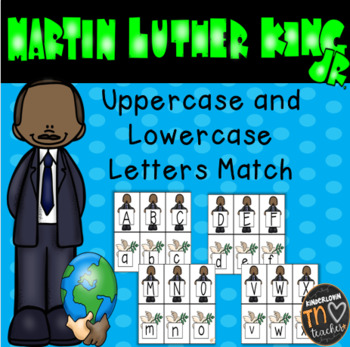Preview of Martin Luther King Jr. Uppercase and Lowercase Letters Match