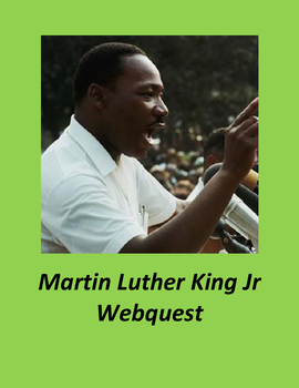 Preview of Martin Luther King Jr Webquest Digital