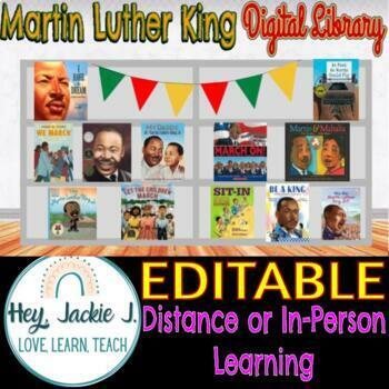 Preview of Martin Luther King Jr.  Virtual Digital Library Hybrid Distance Google Editable