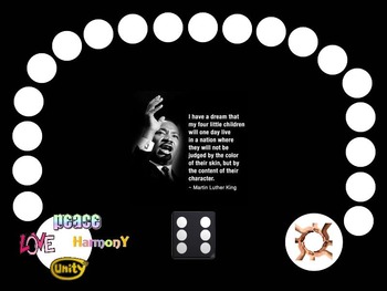 Preview of Martin Luther King, Jr. Vocabulary Board Game