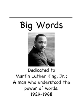 Preview of Martin Luther King, Jr. Vocabulary Unit