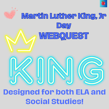 Preview of Martin Luther King, Jr Webquest NO PREP, Self Grading Google Form