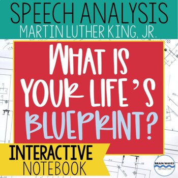 Preview of "What Is Your Life's Blueprint?":  Martin Luther King, Jr. Speech Analysis