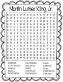 Martin Luther King, Jr. Word Search Freebie