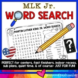 Martin Luther King Jr Word Search Puzzle . Literacy Center