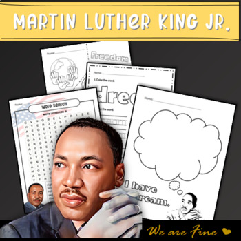 Martin Luther King Worksheets by We are fine | TPT