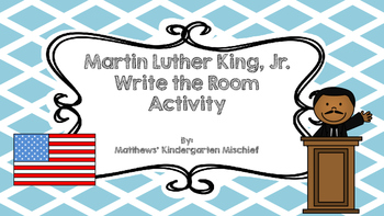Preview of Martin Luther King Jr Write the Room