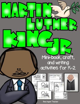 Preview of Martin Luther King, Jr.-- Writing Activity Craft and Reader for K-2