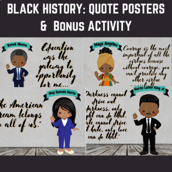 Preview of Martin Luther King Jr.: Writing Activity & Empowering Classroom Posters Decor