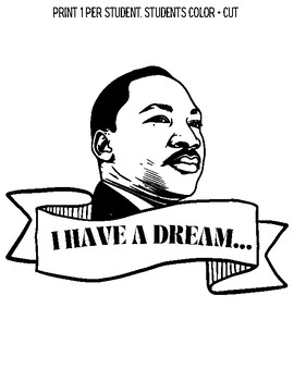 Martin Luther King Jr. Writing Activity and Craft for MLK Jr. Day