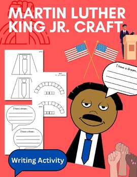 Preview of Martin Luther King Jr. Writing Craft- Kindergarten- Black History Month