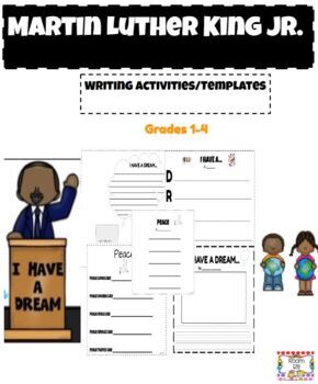 Preview of Martin Luther King Jr. Writing Grades 1-4