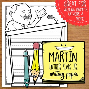 Preview of Martin Luther King Jr Writing Paper FREEBIE