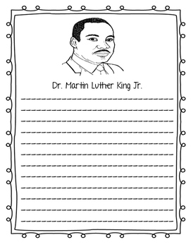 Martin Luther King Jr. Writing Prompts by Alaine Ortiz | TpT