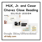 Martin Luther King, Jr. and Cesar Chavez Google Slides ESL