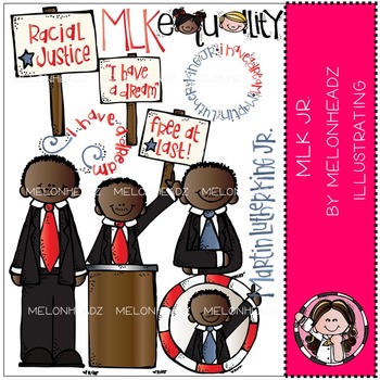 Preview of Martin Luther King Jr clip art - COMBO PACK- by Melonheadz