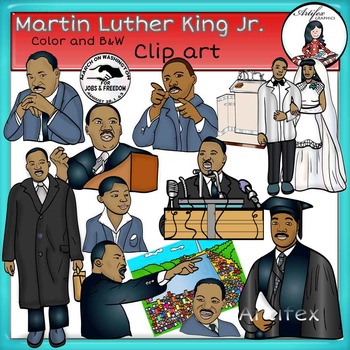 Preview of Martin Luther King Jr. clip art