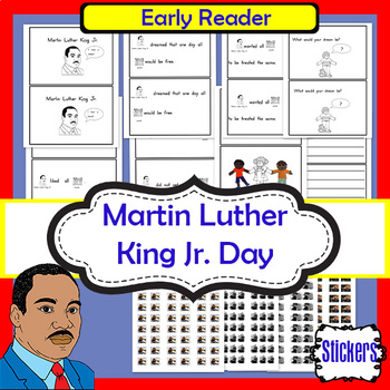 Martin Luther King Jr.- Emergent Reader and Stickers by Love2TeachKiz