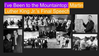 Preview of Martin Luther King Jr / MLK Final Speech I've Been to the Mountaintop Lesson